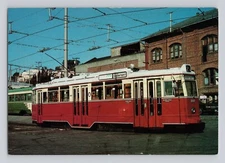 #3557 Hamburg West Germany Tram 1989 VINTAGE POSTCARD C1643