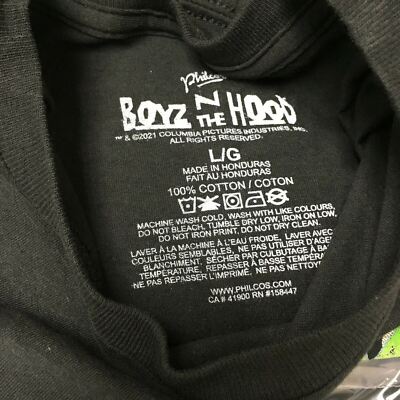 Boyz N The Hood Black T-Shirt Mens Large 100% Cotton NEW | eBay