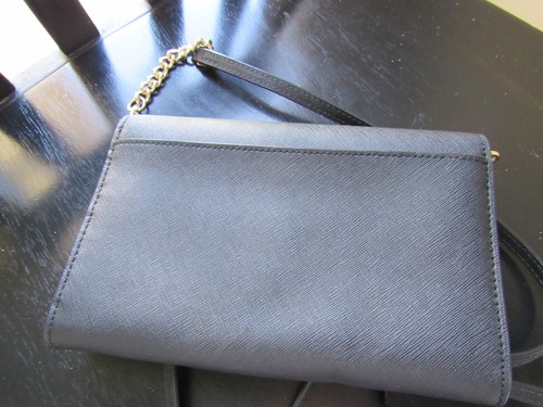 Tory Burch Robinson Chain Wallet Black Saffiano leather - Picture 3 of 7