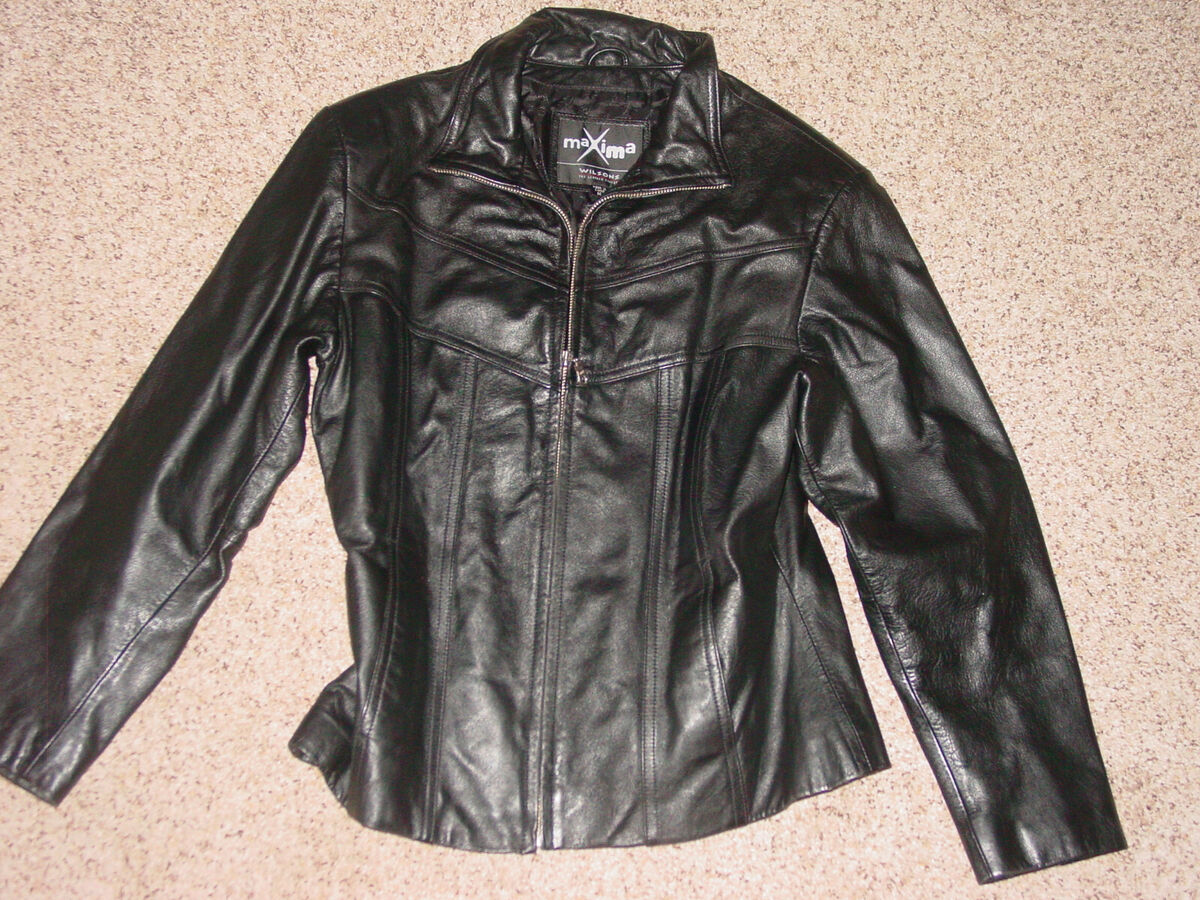 Wilsons Maxima Womens Black Leather Jacket Size M | eBay Wilsons Maxima Womens Black Leather Jacket Size M | eBay