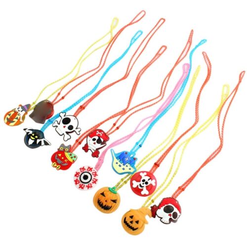 Halloween LED Light Up Necklace Pendant Party Favor Photo Props Supplies - Picture 1 of 8