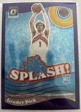 2023-24 Panini Donruss Optic - Splash! Gradey Dick #9 Purple Prizm (RC)