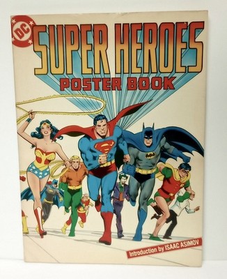 1978 DC SUPER HEROES POSTER BOOK Oversized 1ST PRINT w/ 22 COLOR