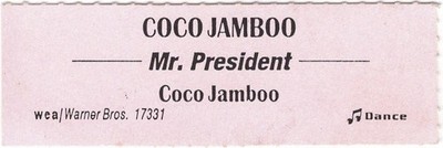 Juke Box Title Strip: Mr. President: Coco Jamboo