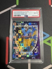 2025 Panini Rookies & Stars - Crusade Omarion Hampton #17 Pandora /210 RC PSA 8