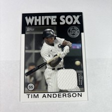 2021 Topps Tim Anderson 1986 35th Anniversary Series Two Jersey #86BR-TA