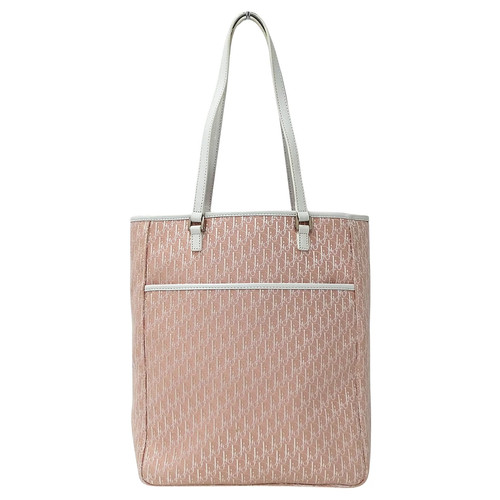 Dior Trotter Canvas Pink White Tote Women's Bag #BBB501