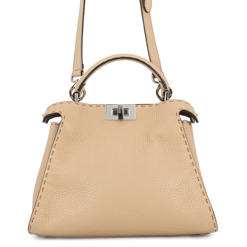 FENDI Handbag Peekaboo Iconic Essentials Leather 8BN302 FENDI 2way Shoulder Bag