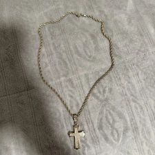 Men's Cross Pendant Necklace Chain Streetwear