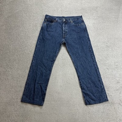 LEVIS 501 Herren Jeans Hose W36 L27 Vintage Premium Big E 17016 Blau Denim