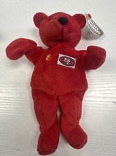 NFL Salvino's Bammers San Francisco Steve Young 8 Red Plush Beanie Bear 1958
