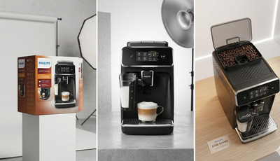 Philips 2200 Series LatteGo Kaffeevollautomat Schwarz Touch Keramikmahlwerk Mil 