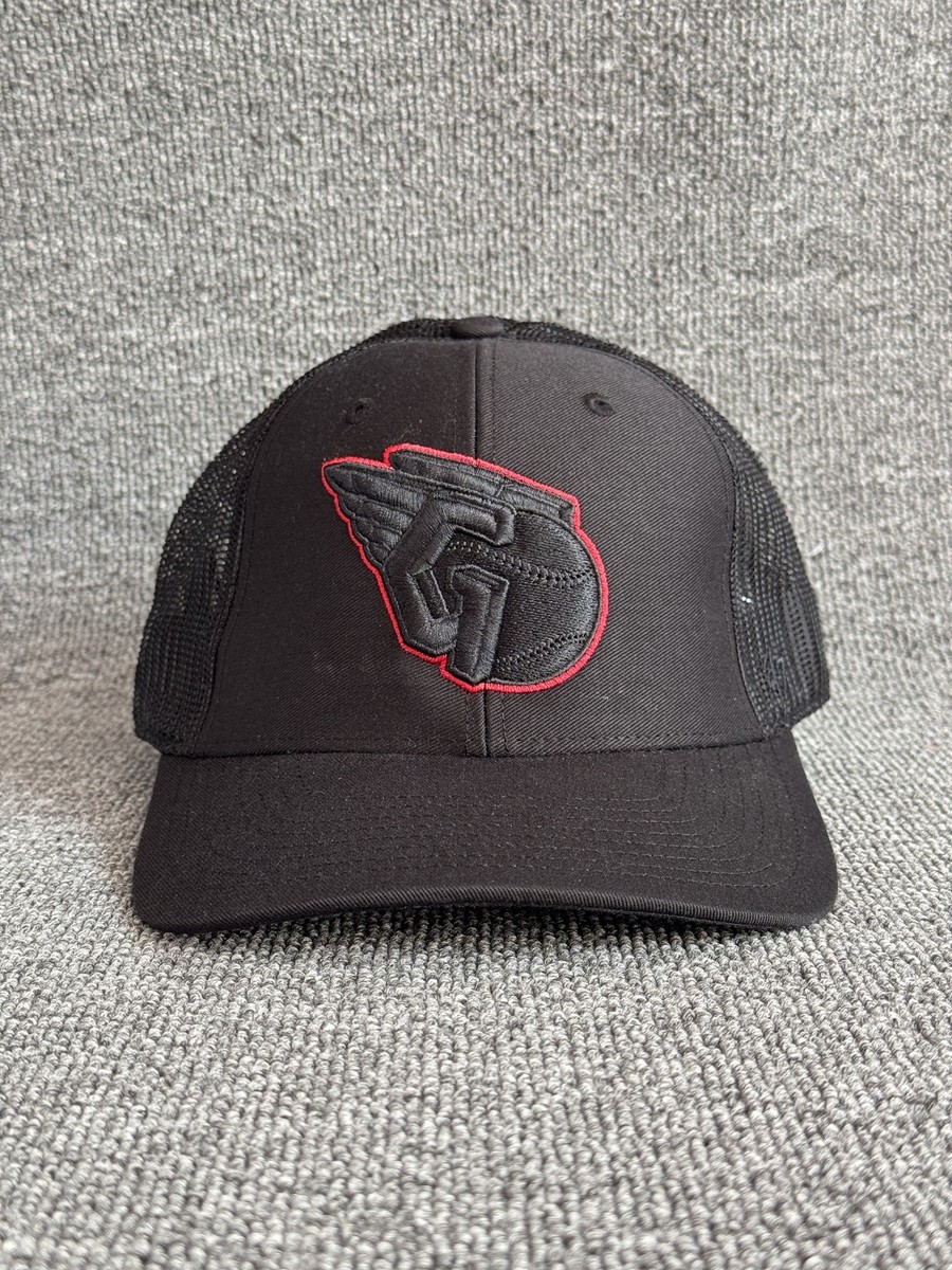 '47 Brand Black Trucker Snapback Hat Curved Brim Mesh Back One Size