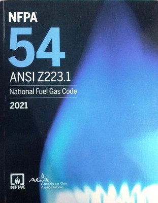 NFPA 54 ANSI Z223.1 National Fuel Gas Code 2021 Paperback Edition