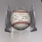 BILL JOHNSON YANKEE SIGNED Baseball RARE Rookie Of The Year Inscription JSA COA