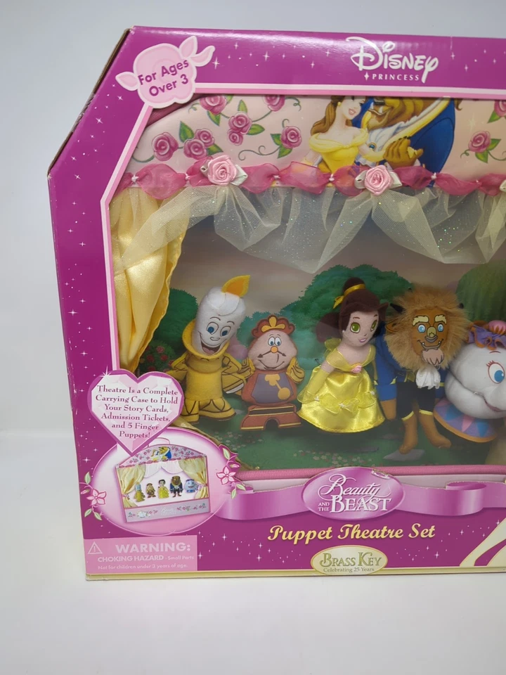 De colección Disney Princesa La Bella y la Bestia Títeres Teatro Juego Marionetas de Dedo Foto 2 de 4