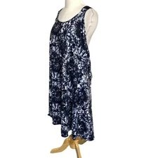 Apt. 9 women's 3X black & white tie dyed strappy back sundress Beachy Resort