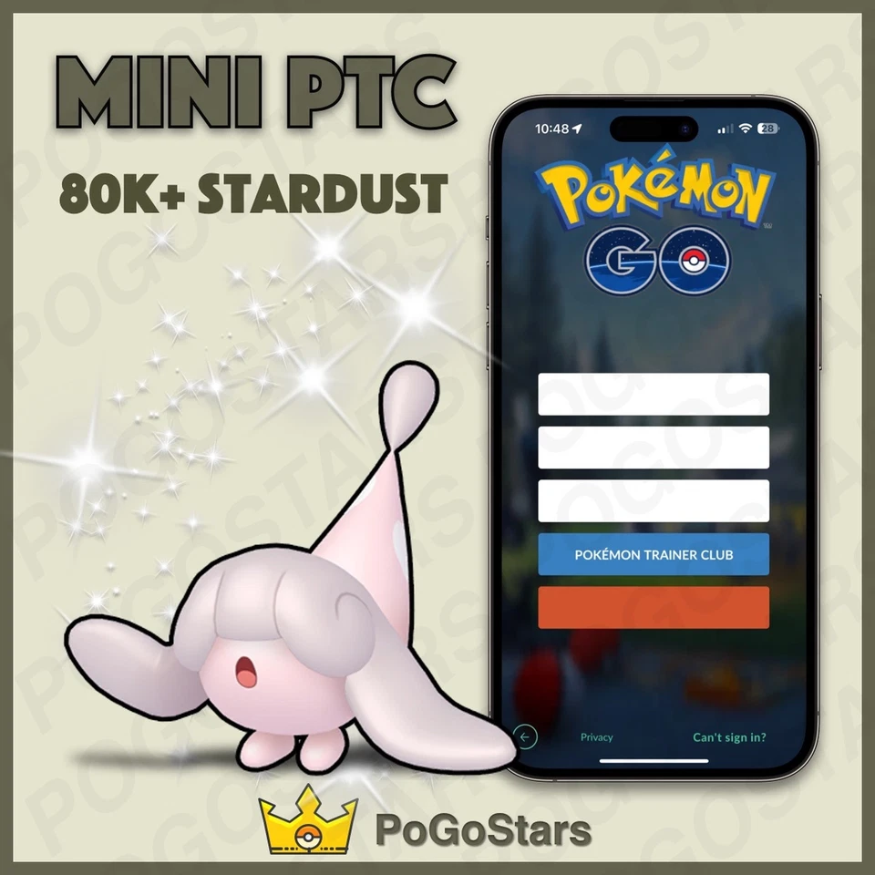 Pokémon PTC GO - Shiny Hatenna - 80K Sternenstaub✨Beschreibung lesen✨