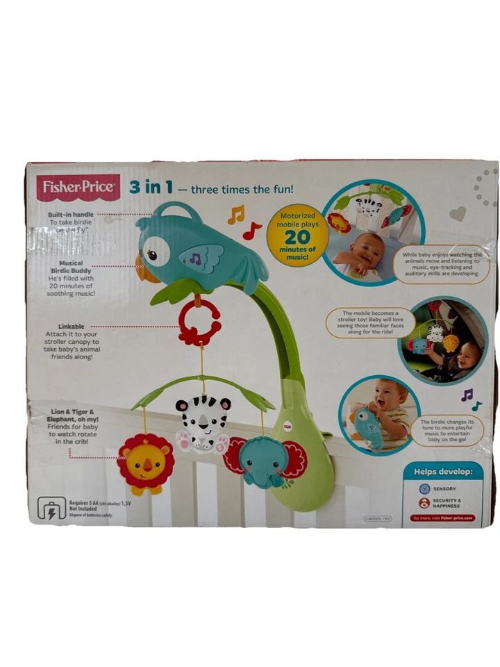 Fisher-Price Rainforest Friends 3 en 1 Musical Móvil Cuna Chupete Bebés 2014 Foto 4 de 4