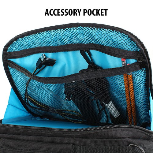 USA GEAR Portable DVD Player Case, Travel Bag for Players with 7" to 10" Screens - Picture 5 of 9