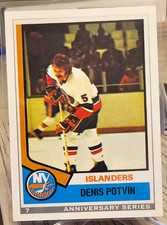 1992 O-Pee-Chee Anniversary Series Denis Potvin #195 New York Islanders
