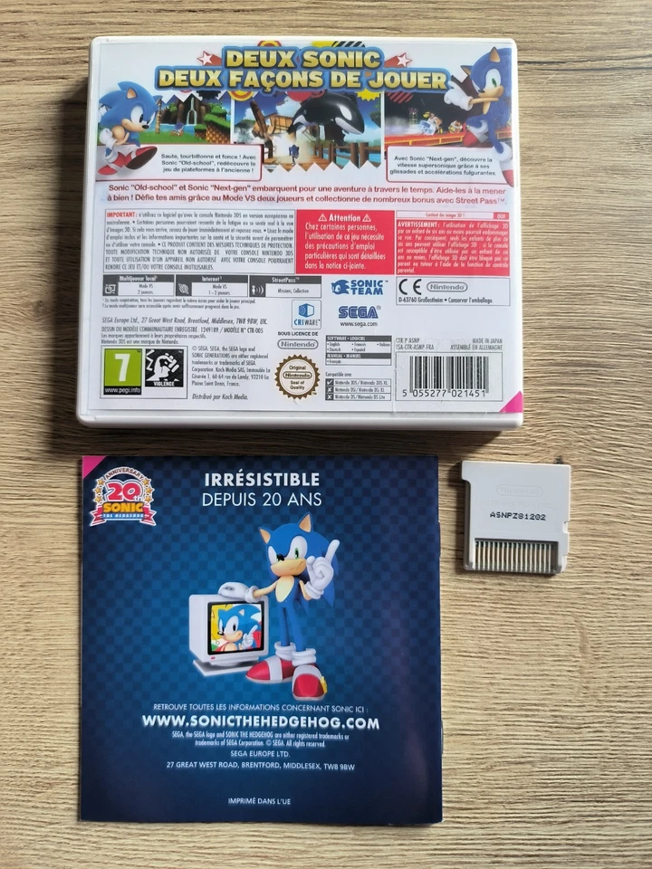 Sonic Generations - Nintendo 3DS - SEGA - FRA - Photo 2/2