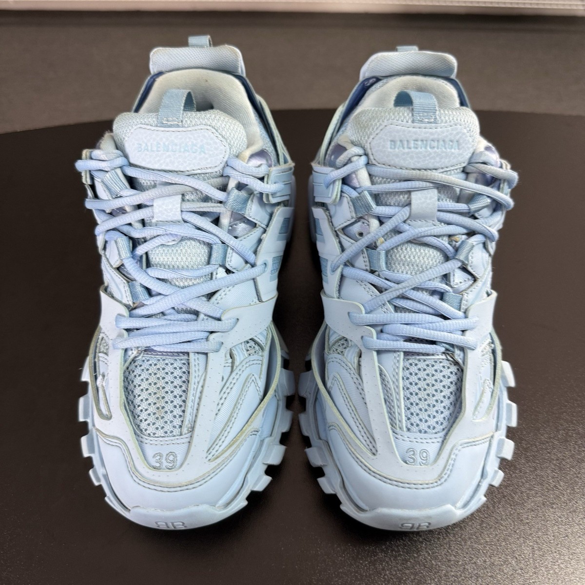 Balenciaga Track 'Light Blue' Women's US Size 9 Missing Insoles | eBay