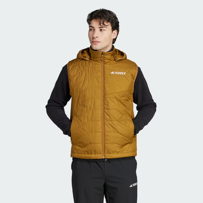 adidas Terrex Multi Climawarm Insulated Hooded Vest(Brown)(JN0250