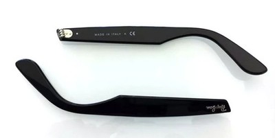 RAY BAN 2140 Wayfarer Replacement Temples - Glossy Black 150 mm