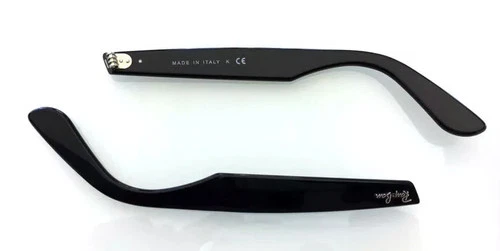 RAY BAN 2140 Wayfarer Replacement Temples - Glossy Black 150 mm