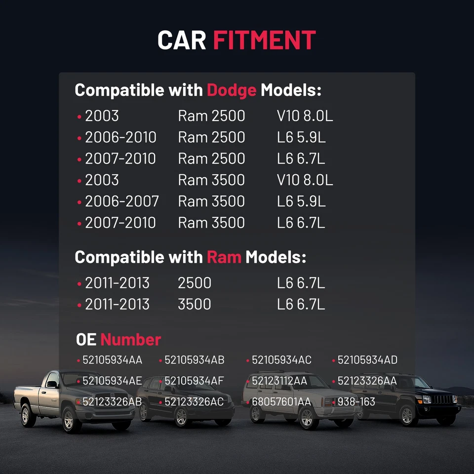 Front Drive Shaft Driveshaft Assembly for 2011-2013 Ram 3500 L6 6.7L 4WD Foto 2 de 4