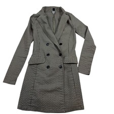 Windsor Houndstooth Double Breasted Blazer Dress – Women S Black White