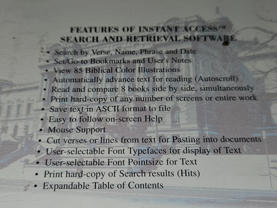 The Electronic Bible Laserlight CD-ROM 1995 Windows Software *NEW/SEALED* - Image 3 of 4