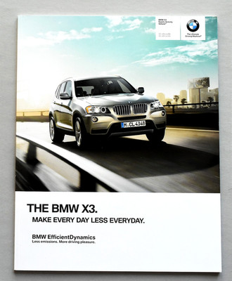 ORIGINAL 2013 BMW X3 SPORTS ACTIVITY VEHICLE SALES BROCHURE CATALOG ~ 66 PAGES