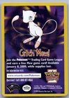 Catch Mew! Promo Pokemon Card Near Mint 1999