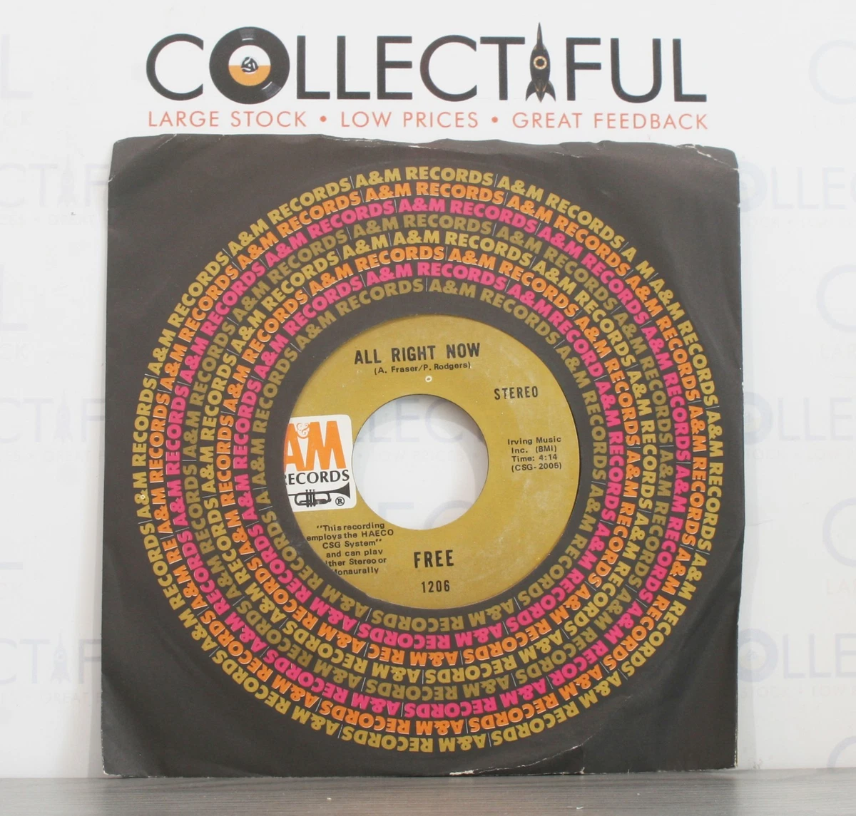 A&M 45 RPM Speed Vinyl Records for sale | eBay