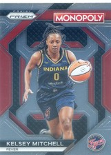 2024 Panini Monopoly Prizm WNBA KELSEY MITCHELL #WNBA28 BASE CARD FEVER