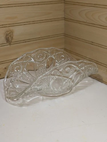 Vintage Waterford Crystal Glass Taco Shaped Dish 10.5×4×5