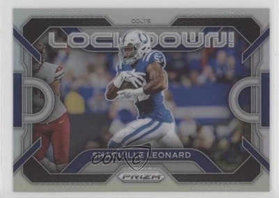 2023 Panini Prizm Lockdown Silver Prizm Shaquille Leonard #LD-11 1c3k