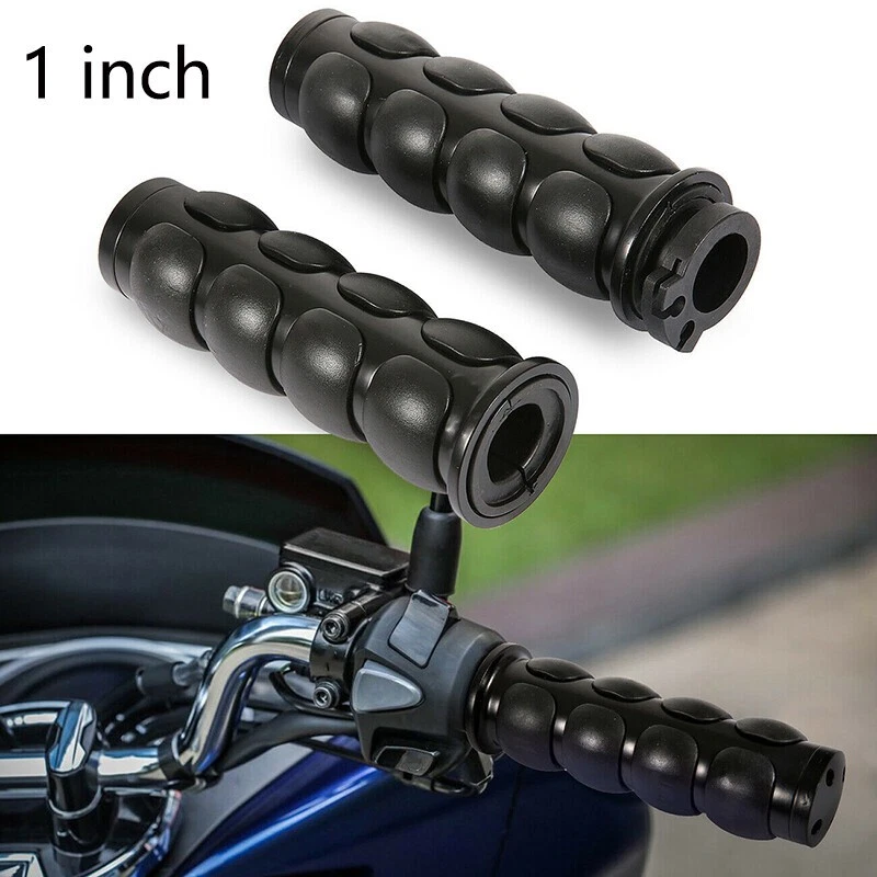 Motorcycle 1" Handlbar End Hand Grips For Yamaha V-Star 250 650 950 1100 1300 Foto 2 de 4