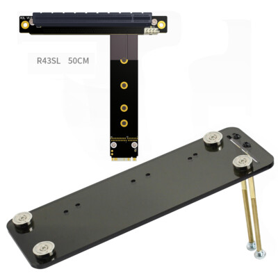 ADT-Link 32G/bps PCI-e 16x zu M.2 für NVMe Key-M 2230 2242 2260 2280 Riser Card