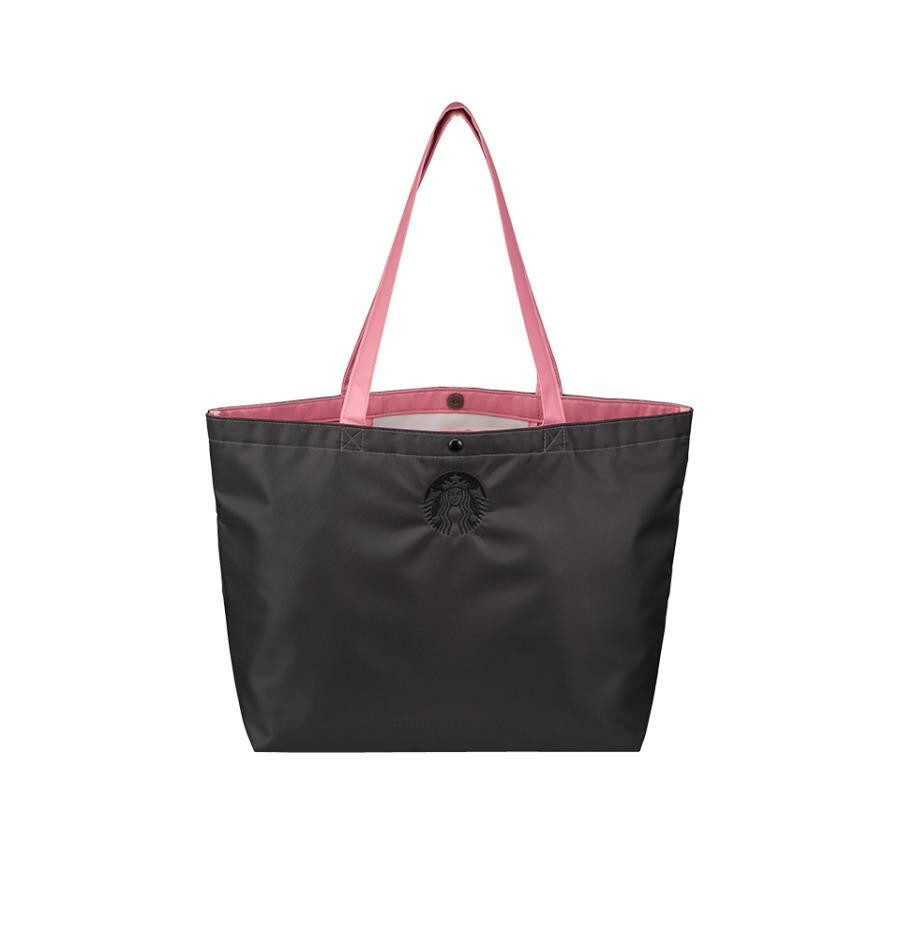 【韓国スタバ】BLACKPINK★Blackpink totebag Starbucks Blackpink Bling Tote bag Black & Pink color K-Pop