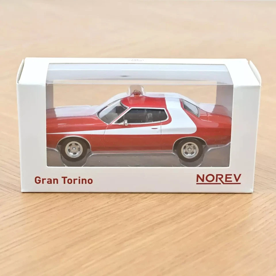 Ford Gran Torino 1975 Starsky e Hutch Norev 270586 Die Cast 1/43 New Nuovo - Immagine 2 di 3
