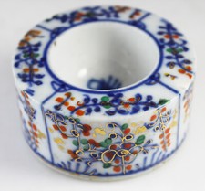 Antik Tettau Royal Bayreuth deutsches Porzellan Salzkeller Topf Strohblume 19. Jh.