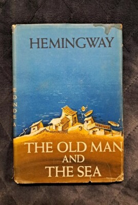 1952 The Old Man and the Sea by ERNEST HEMINGWAY, DJ, Early Book Club ...