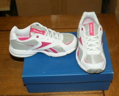 NIB REEBOK ALMOTIO J99271 TODDLER SIZE 13.5 SILVER/WHITE/BERRY FREE SHIPPING