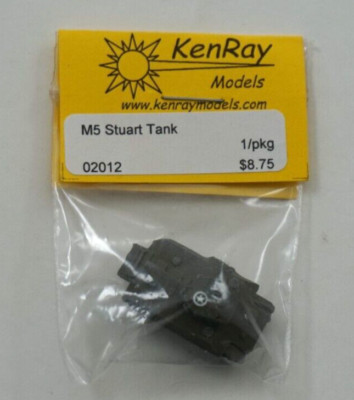 NOS KenRay Models M5 STUART TANK N Scale Accessory - 02012