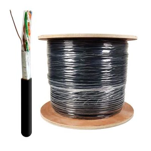 Cat5e STP/FTP Réseau Ethernet blindé extérieur UV Enterrement direct 1000ft câble