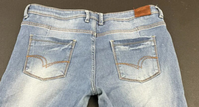   Lee Cooper Mid Waist Skinny Pearl Jeans Womens Size 34 Stretch Light Wash