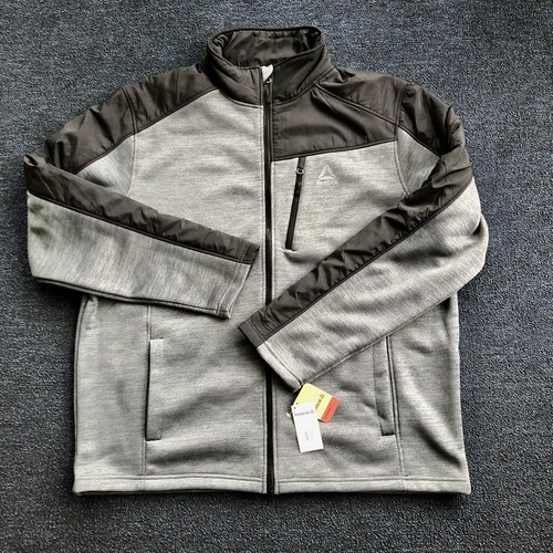 reebok men's softshell swacket jacket